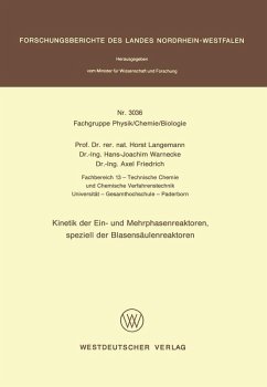 Kinetik der Ein- und Mehrphasenreaktoren, speziell der Blasensäulenreaktoren (eBook, PDF) - Langemann, Horst
