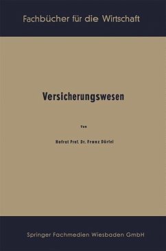 Versicherungswesen (eBook, PDF) - Dörfel, Franz
