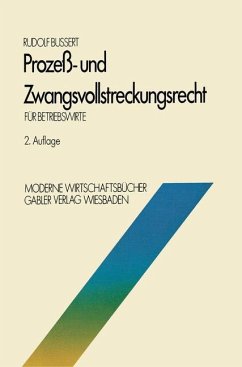 Cover Prozeß- und Zwangsvollstreckungsrecht für Betriebswirte (eBook, PDF)