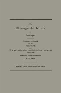 Die Chirurgische Klinik in Göttingen (eBook, PDF) - Pistor, M.