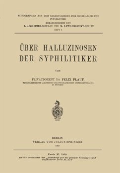 Cover Über Halluzinosen der Syphilitiker (eBook, PDF)