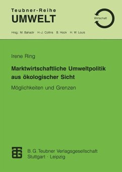Cover Marktwirtschaftliche Umweltpolitik aus ökologischer Sicht (eBook, PDF)