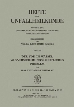 Cover Der Tod im Wasser als Versicherungsrechtliches Problem (eBook, PDF)