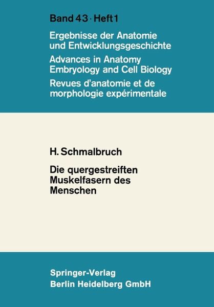 Die quergestreiften Muskelfasern des Menschen (eBook, PDF)