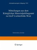 Mitteilungen aus dem Königlichen Materialprüfungsamt zu Groß-Lichterfelde West (eBook, PDF)