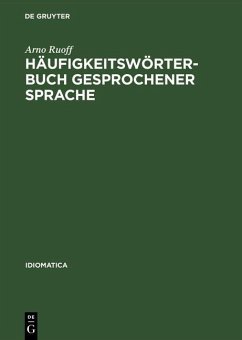 Cover Häufigkeitswörterbuch gesprochener Sprache (eBook, PDF)