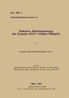 Cover Definitive Bahnbestimmung des Kometen 1932V (Peltier-Whipple) (eBook, PDF)
