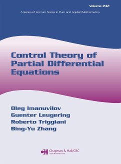 Control Theory of Partial Differential Equations (eBook, PDF)