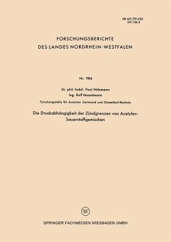 Die Druckabhängigkeit der Zündgrenzen von Acetylen-Sauerstoffgemischen (eBook, PDF) - Hölemann, Paul
