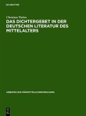 Das Dichtergebet in der deutschen Literatur des Mittelalters (eBook, PDF)