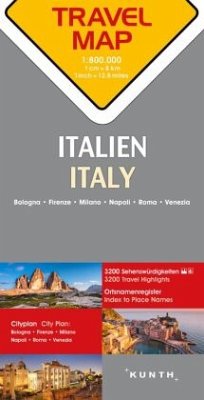 KUNTH TRAVELMAP Italien 1:800.000