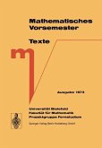 Mathematisches Vorsemester (eBook, PDF)