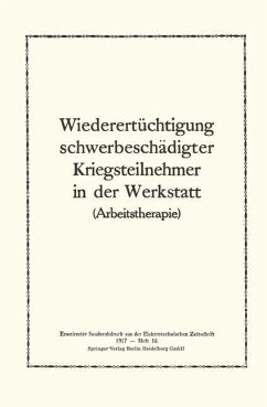 Cover Wiederertüchtigung schwerbeschädigter Kriegsteilnehmer in der Werkstatt (eBook, PDF)