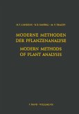Modern Methods of Plant Analysis / Moderne Methoden der Pflanzenanalyse (eBook, PDF)