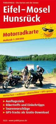 PUBLICPRESS Motorradkarte Eifel - Mosel - Hunsrück