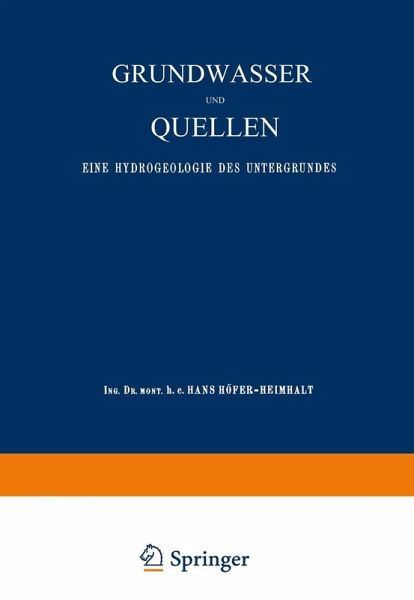 Grundwasser und Quellen (eBook, PDF) Grundwasser und Quellen (eBook, PDF)
