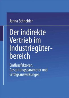 Der indirekte Vertrieb im Industriegüterbereich (eBook, PDF) - Schneider, Janna