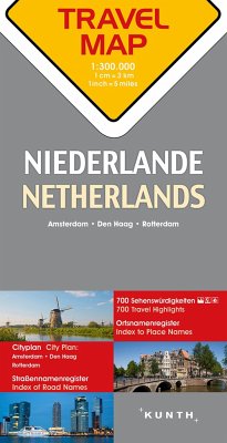 Cover KUNTH TRAVELMAP Niederlande 1:300.000