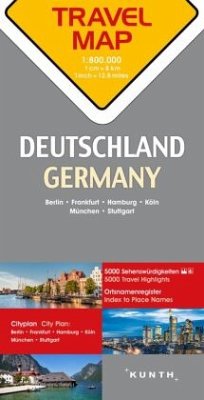 Cover KUNTH TRAVELMAP Deutschland 1:800.000