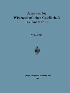 Cover Jahrbuch der Wissenschaftlichen Gesellschaft für Luftfahrt (eBook, PDF)