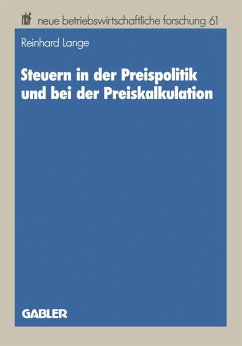 Steuern in der Preispolitik und bei der Preiskalkulation (eBook, PDF) - Lange, Reinhard