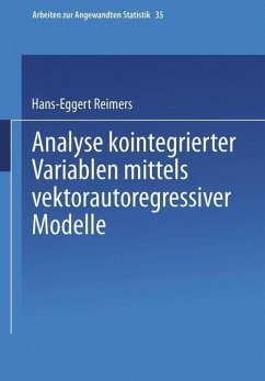 Analyse kointegrierter Variablen mittels vektorautoregressiver Modelle (eBook, PDF) - Reimers, Hans-Eggert