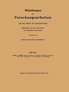 Mitteilungen über Forschungsarbeiten auf dem Gebiete des Ingenieurwesens insbesondere aus den Laboratorien der technischen Hochschulen (eBook, PDF) - Constam, Emil J.; Schläpfer, Paul