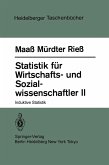 Statistik für Wirtschafts- und Sozialwissenschaftler II (eBook, PDF)