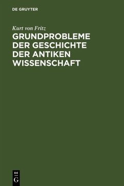 Cover Grundprobleme der Geschichte der antiken Wissenschaft (eBook, PDF)