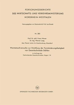 Warmstauchversuche zur Ermittlung der Formänderungsfestigkeit von Gesenkschmiede-Stählen (eBook, PDF) - Wever, Franz