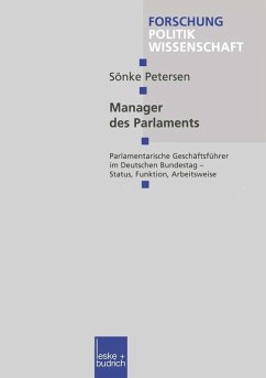 Manager des Parlaments (eBook, PDF) - Petersen, Sönke