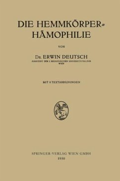 Cover Die Hemmkörper-Hämophilie (eBook, PDF)