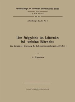 Über Steiggebiete des Luftdruckes bei russischen Kältewellen (eBook, PDF) - Wagemann, Helmut