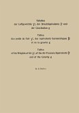 Tabellen der Luftgewichte ¿tb, der Druckäquivalente ßtb und der Gravitation g / Tables des poids de l'air ¿tb, des équivalents barométriques ßtb et de la gravité g / Tables of the Weight of Air ¿tb, of the Air-Pressure Equivalents ßtb and of the Gravity g (eBook, PDF)