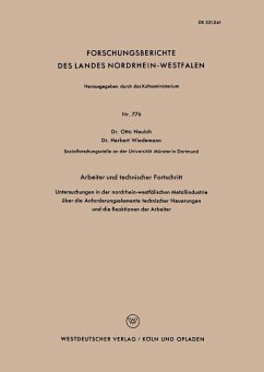 Arbeiter und technischer Fortschritt (eBook, PDF) - Neuloh, Otto