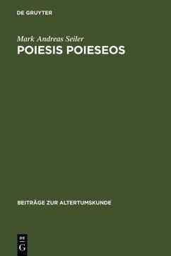 Poiesis poieseos (eBook, PDF) - Seiler, Mark Andreas