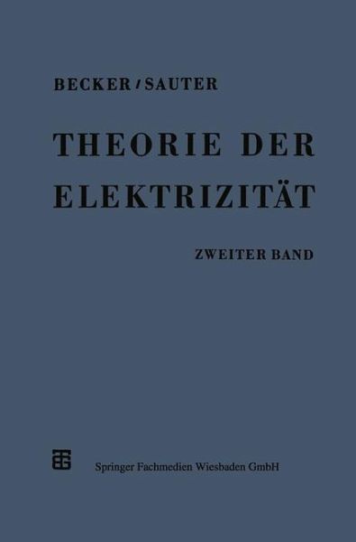 Theorie der Elektrizität (eBook, PDF)