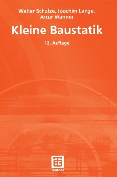Kleine Baustatik (eBook, PDF) - Schulze, H.; Lange, Joachim; Wanner, Artur; Holst, Frank