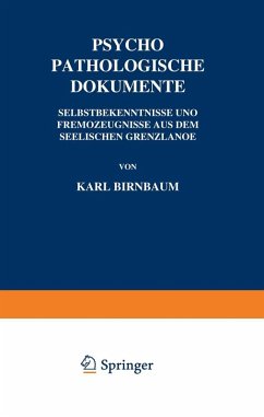 Psychopathologische Dokumente (eBook, PDF) - Birnbaum, Karl