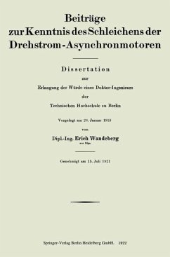 Cover Beiträge zur Kenntnis des Schleichens der Drehstrom-Asynchronmotoren (eBook, PDF)