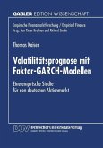 Volatilitätsprognose mit Faktor-GARCH-Modellen (eBook, PDF)