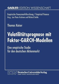Cover Volatilitätsprognose mit Faktor-GARCH-Modellen (eBook, PDF)