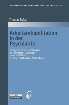 Arbeitsrehabilitation in der Psychiatrie (eBook, PDF) - Reker, Thomas
