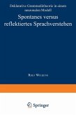 Spontanes versus reflektiertes Sprachverstehen (eBook, PDF)