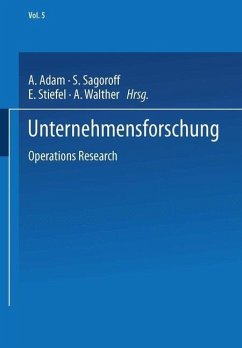 Unternehmensforschung (eBook, PDF) - Adam, A.; Sagoroff, S.; Stiefel, Eduard Ludwig; Walther, A.