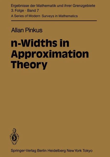 n-Widths in Approximation Theory (eBook, PDF) n-Widths in Approximation Theory (eBook, PDF)