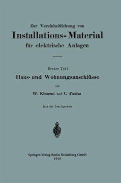 Cover Zur Vereinheitlichung von Installations-Material für elektrische Anlagen (eBook, PDF)