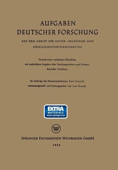 Aufgaben Deutscher Forschung (eBook, PDF) - Brandt, Leo; Arnold, Karl