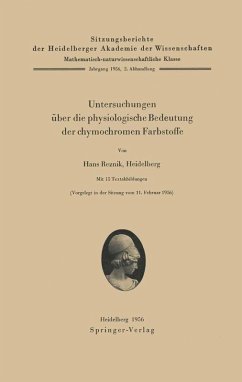 Cover Untersuchungen über die physiologische Bedeutung der chymochromen Farbstoffe (eBook, PDF)