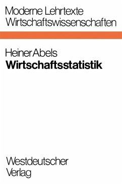 Wirtschaftsstatistik (eBook, PDF) - Abels, Heiner